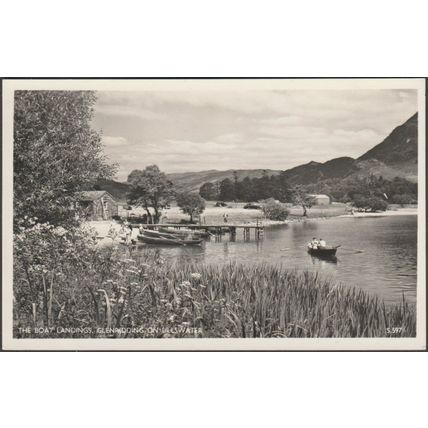 The Boat Landings, Glenridding on Ullswater, c.1950s - Sanderson & Dixon RPPC