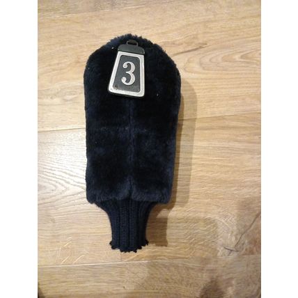 Plush Golf Club 3 Wood Headcover Head Cover Black Sock