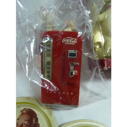 Vintage Coca Cola Bundle, Coasters, Polar Bear Headknocker, Tin, etc*