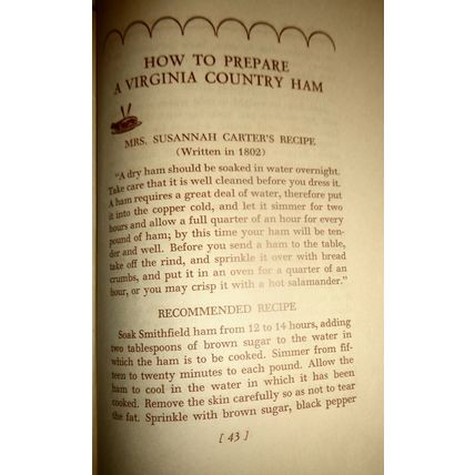 1946 De Virginia Hambook by De Ol' Virginia Hamcook - Dietz Press 16th Printing