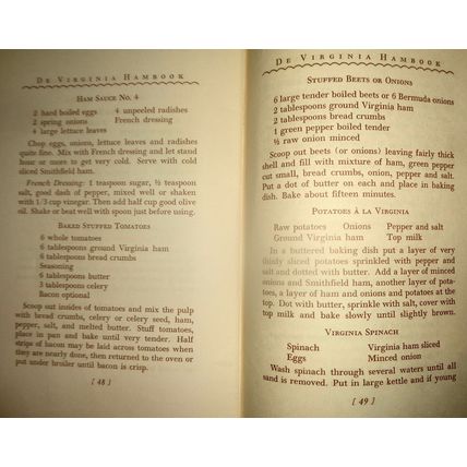 1946 De Virginia Hambook by De Ol' Virginia Hamcook - Dietz Press 16th Printing