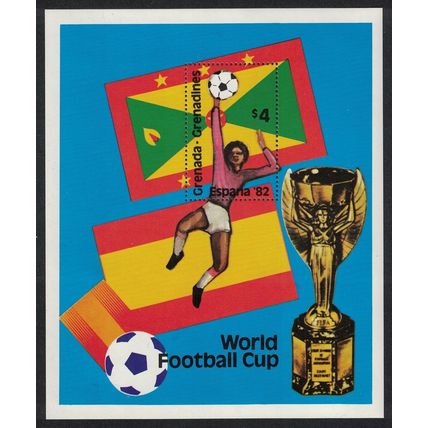 Grenadines World Cup Football Championship Spain MS 1981 MNH SG#MS477