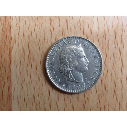 Switzerland 1967 20 Rappen Coin