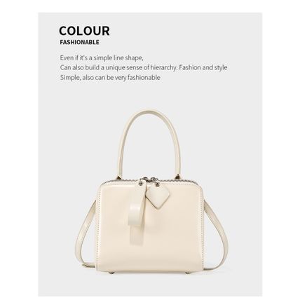Genuine Leather Women Tote Bag Soft Handbags Vintage Shoulder Purses White
