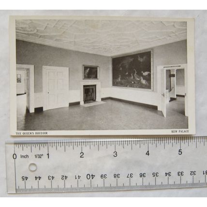 vintage postcard Kew Palace, The Queen's Boudoir