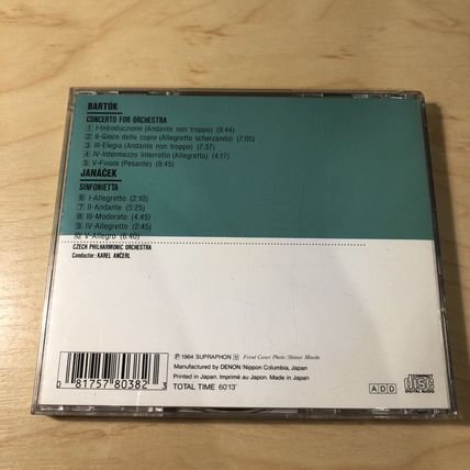 Bartok concerto for orchestra, Janacek Sinfonietta CD