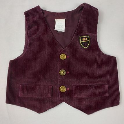 Vest Boy's Toddler Corduroy Burgundy Size 12 Months