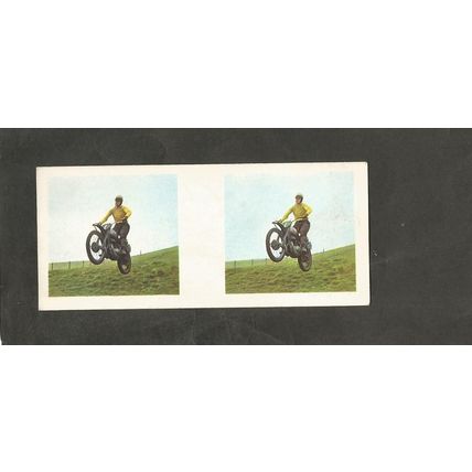 Weetabix 3D Cards 1960 Thrill #10 Motor Cycle Scramble