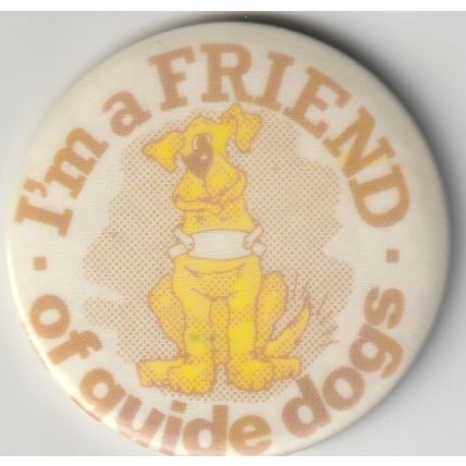 CHARITY Metal Pin Badge - I'm a Friend of Guide Dogs - Used (BZ49)