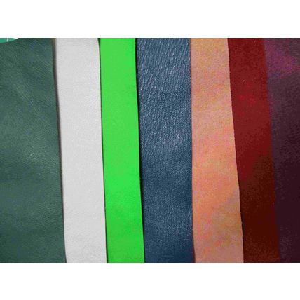 Lucky dip pack of ten 15cm x 20cm leather patches mixed colours/patterns ZZ102