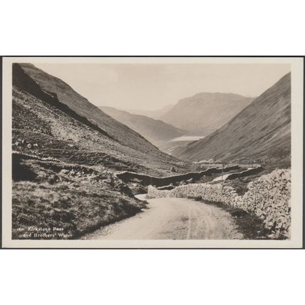 Kirkstone Pass and Brothers Water, Westmorland, c.1930s - GP Abraham RP Postcard
