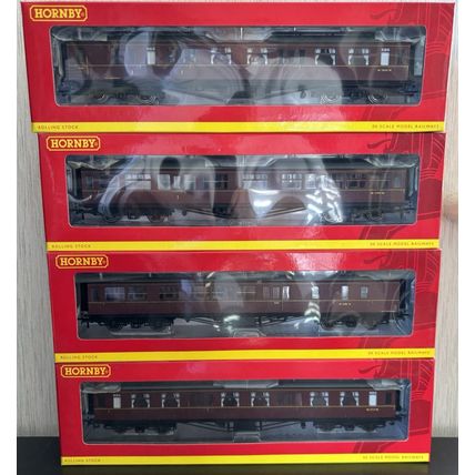 Hornby Rake of 4 BR Hawkesworth Coaches, Maroon R4410,R4411A,R4412,R4413 - BNIB
