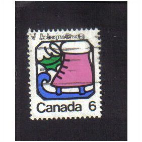 1973 canada christmas 6c f/u sg764