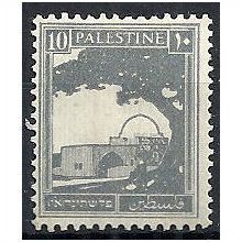 Palestine 1927 SG97 10m Slate Mounted Mint .. .