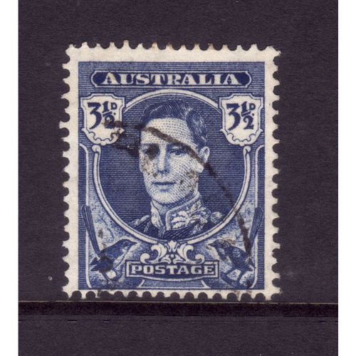 AUSTRALIA 1942 SG 207 3 1/2d BRIGHT BLUE FINE USED#3