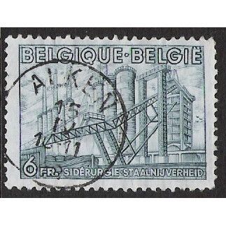 Mi 814: 6 Fr. blue-green Export Promotion: Steel Industry.
