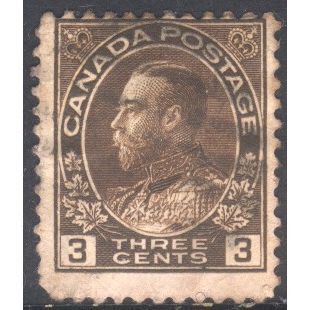 Canada 1912 - SG205 - 3c brown - KGV - used