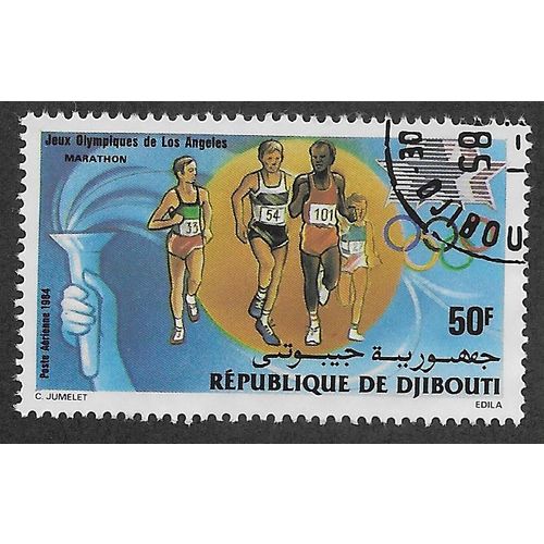 DJI 1984 50f 'OLYMPIC GAMES' FINE USED (EBID 55-098)