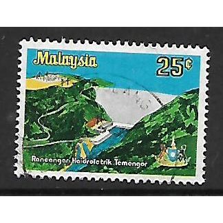 MALAYSIA 1979 25c POWER STATION AND DAM SG 204 FINE USED