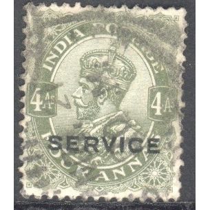 India 1912 - SG O132 - KGV 4a olive (SERVICE) - used 10