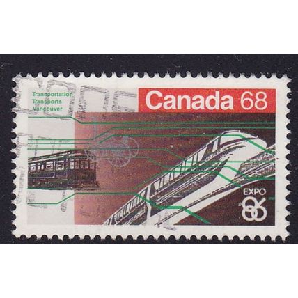 CANADA 1986 EXPO 86 68c VALUE USED SG1197