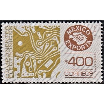 Mexico, 1984 $400 Electronics, SG 1360h (Scott #1137), used
