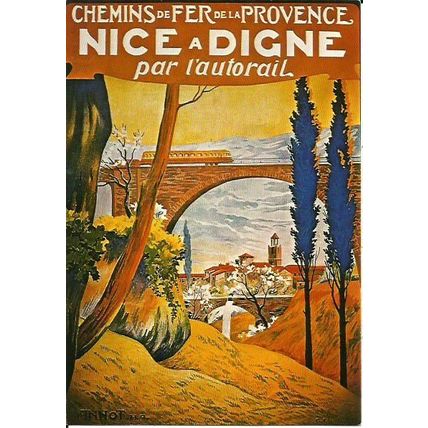 Advertising NICE a DIGNE Postcard (Nija A112)