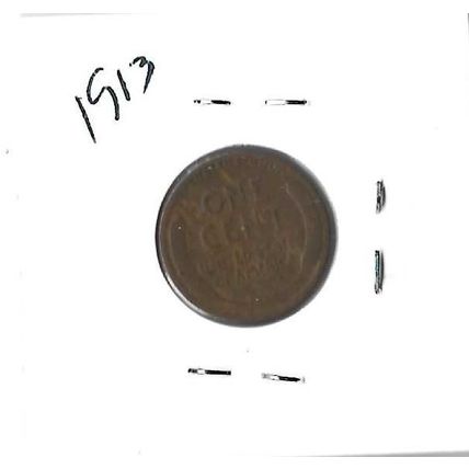 1913 us Lincoln Cent VG