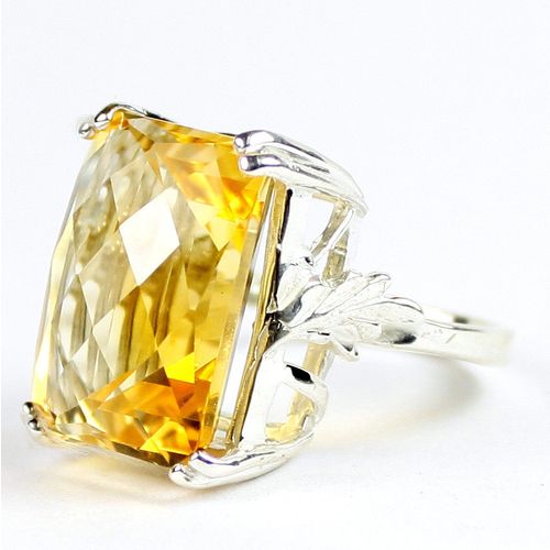 Citrine, 925 Sterling Silver Ladies Ring, SR039