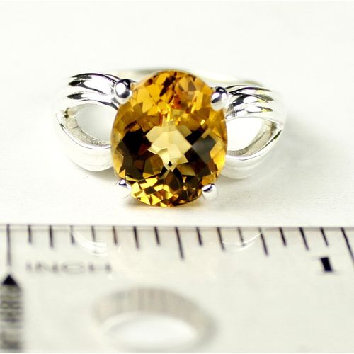 Citrine, 925 Sterling SIlver Ladies Ladies Ring, SR361
