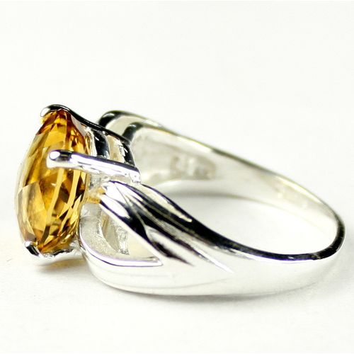 Citrine, 925 Sterling SIlver Ladies Ladies Ring, SR361