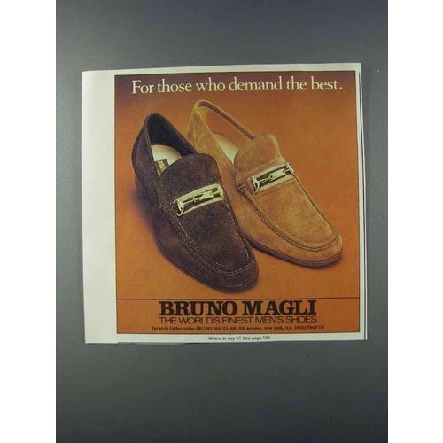 1981 Bruno Magli Shoes Ad - Demand the Best