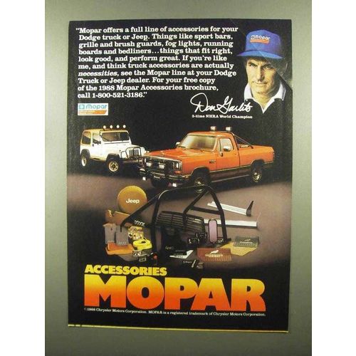 1988 Mopar Accessories Ad - Don Garlits