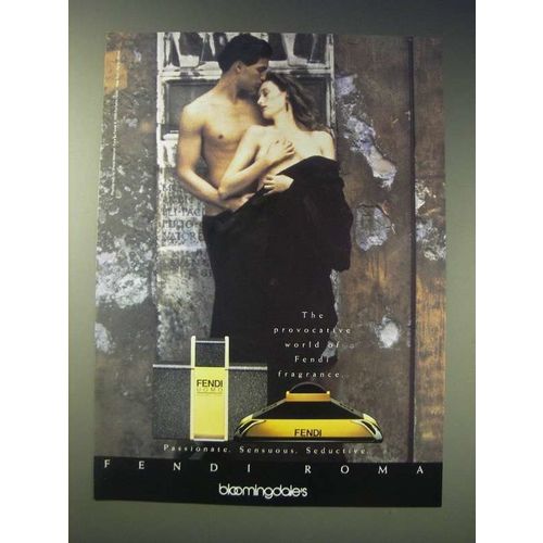 1989 Fendi Uomo Perfume Ad - The provocative world of Fendi fragrance