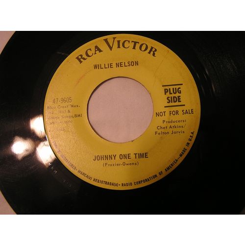 Willie Nelson Promo 45-JOHNNY ONE TIME/SHE STILL GONE