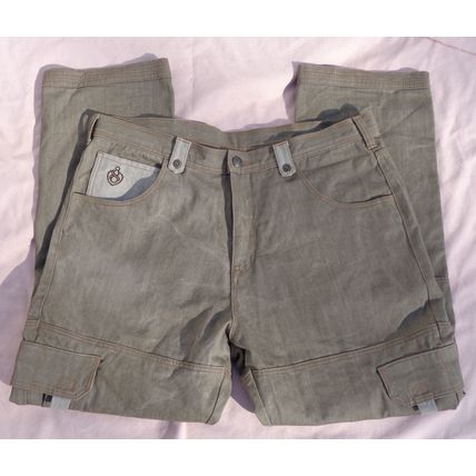 Mens Eight 732 Sage Green Cargo Jeans Pants Mfg 42Wx 34L Act 44Wx33L