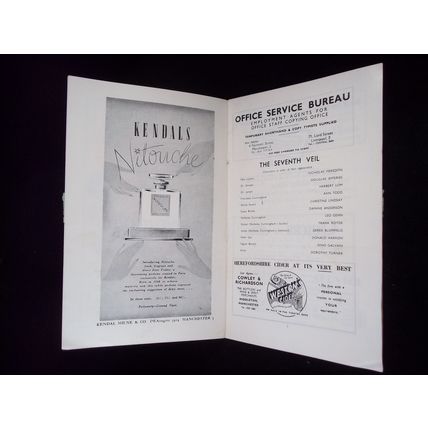 The Seventh Veil by Muriel and Sydney Box - 1951 Theatre Programme