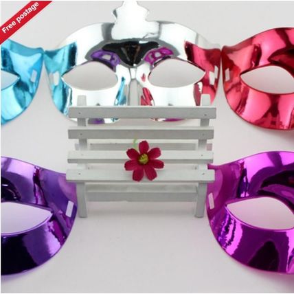 12PCS Prom Mardi Gras Assorted Metallic Plastic Eye Masks Costume Party Masks UK