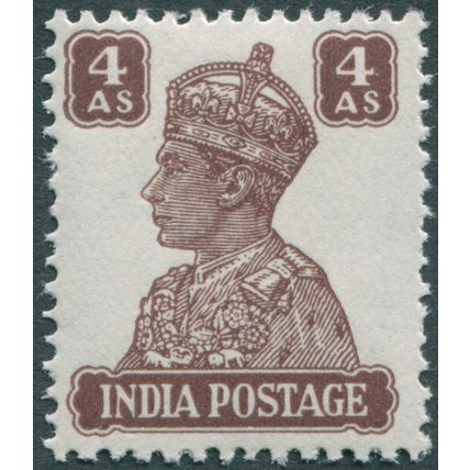 India 1941 4a brown SG 273 unused