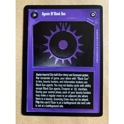 Star Wars CCG: Reflections II Limited # Agents Of Black Sun (A) dark 2000