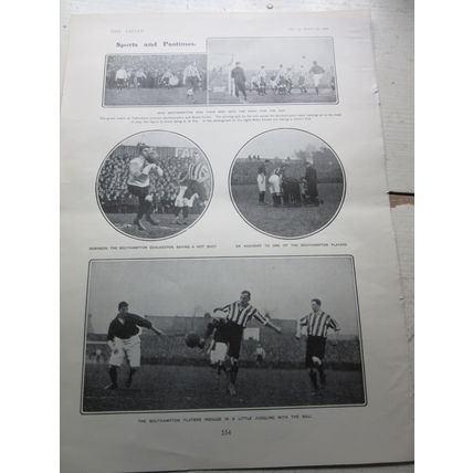 football, SOUTHAMPTON v NOTTINGHAM FOREST 1902 F.A. Cup (3-1). from The Tatler