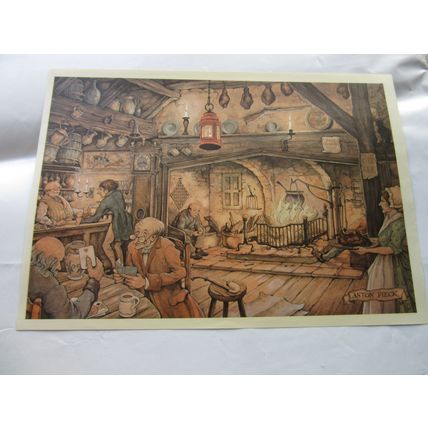 old pub scene , an ANTON PIECK Print 235 x 165 mm
