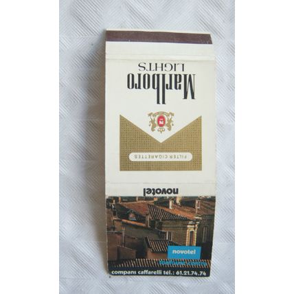 Matchbook Cover Novotel - Marlboro Lights