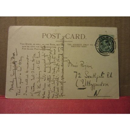 OLD HOUSES, HOLBORN, LONDON used antique postcard 1904 pm #