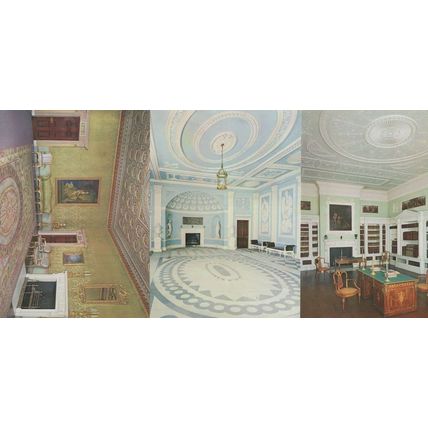 Osterley Park House Library Hall Drawing Room 3x Postcard s