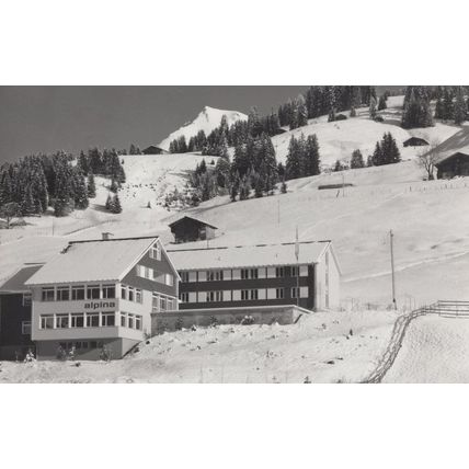 Adelboden Jungendhaus Alpina Real Photo Switzerland Postcard