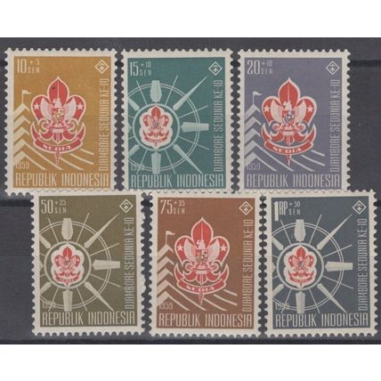 ZAYIX Indonesia B115-B120 MH Semi-Postal World Scout Jamboree 070522S24M