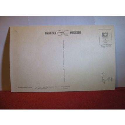 multiview, CHRISTCHURCH, Dorset unused postcard by Dennis dated 1971 =