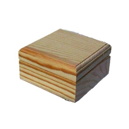 Wooden Jewellery Box Magnetic Closer 9x9x5cm High Quality Craft Decorate CR62