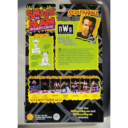 wcw wwf ljn wrestling superstars smash 'n slam nwo scott hall wrestling figure